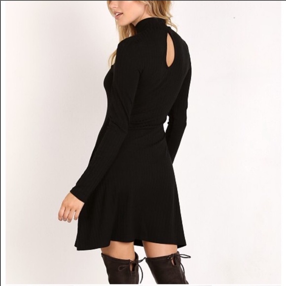 Black Sweater Dress - Picture 4 of 4